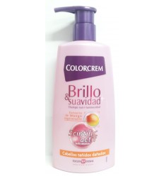 COLORCREM BRILLO & SUAVIDAD CHAMPÚ CABELLOS TEÑIDOS DAÑADOS 300 ml