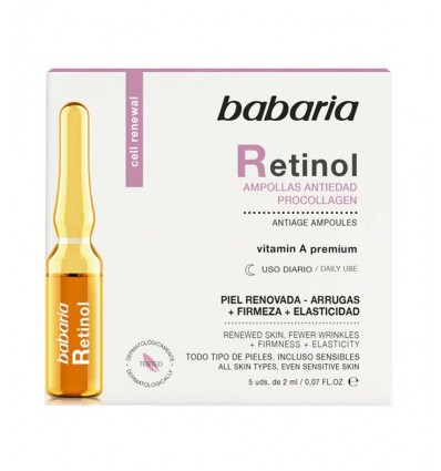 BABARIA RETINOL AMPOLLAS ANTIEDAD 5 X 2 ml