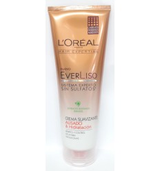 LOREAL EVER LISO CREMA SUAVIZANTE ALISADO & HIDRATACIÓN SIN SULFATOS 250 m