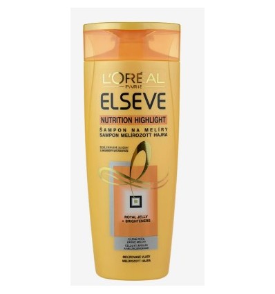 LOREAL ELVIVE CHAMPÚ NUTRICIÓN Y BRILLO 250 ml