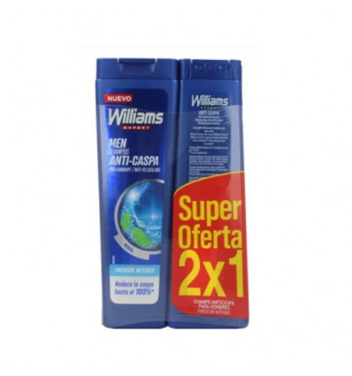 WILLIAMS MEN ANTI CASPA CHAMPÚ MENTOL 2 X 250 ml