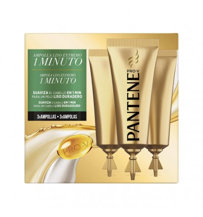 PANTENE 1 MINUTO AMPOLLAS LISO EXTREMO 3 X 15 ml