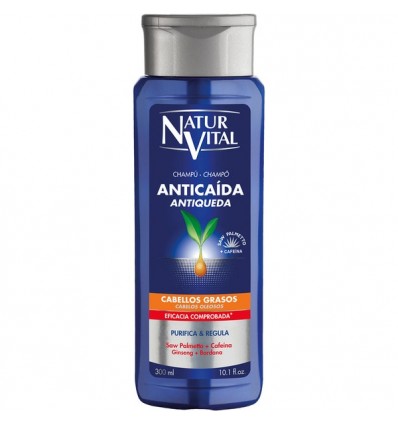 NATUR VITAL CHAMPÍ ANTICAÍDA CABELLOS GRASOS 300 ml