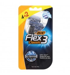 BIC FLEX 3 CUCHILLAS AFEITADO 4 + 2 UNIDADES