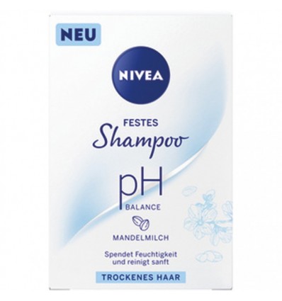 NIVEA PH BALANCE CHAMPÚ SÓLIDO LECHE DE ALMENDRAS 75 g