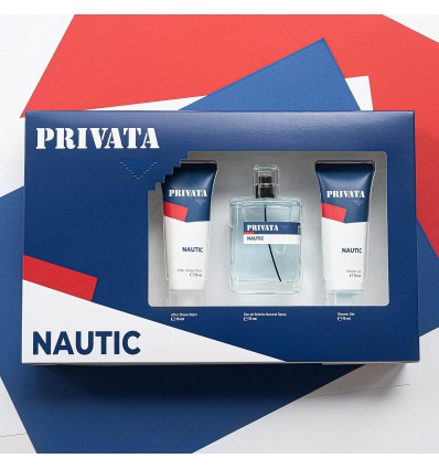 PRIVATA NAUTIC EDT 75 ml SPRAY + SHOWER GEL 75 ml + AFTER SHAVE BALM 75 ml