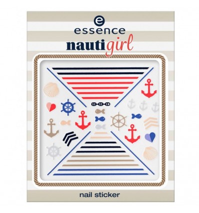 ESSENCE NAUTI GIRL NAIL STICKER 01 HEY SAILOR !