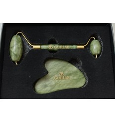 GUILLAB ESTUCHE ROLLON JADE + PIEDRA GUA SHA