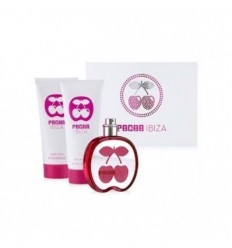 PACHA IBIZA WOMAN EDT 80 ml + BODY 100 ml+ GEL 100 ml "CEREZAS"