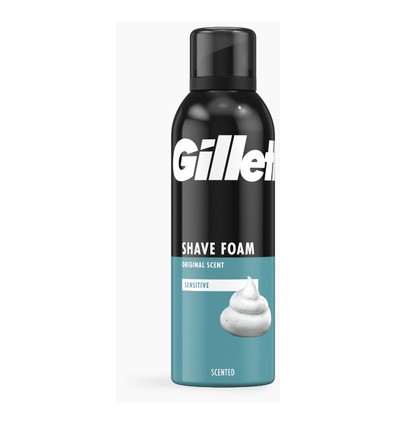 GILLETTE ESPUMA DE AFEITADO SENSITIVE 200 ml