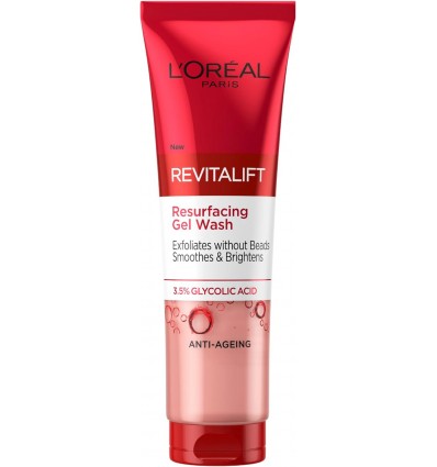 LOREAL REVITALIFT GEL LIMPIADOR FACIAL ANTIEDAD CON ACIDO GLICOLICO 150 ml