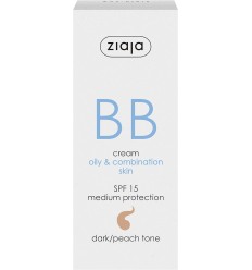 ZIAJA BB CREAM SPF 15 PIELES GRASA Y MIXTAS - TONO OSCURO 50 ml