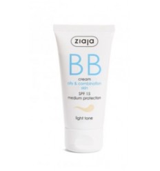ZIAJA BB CREAM SPF 15 PIELES GRASA Y MIXTAS - TONO CLARO 50 ml ZIAJA BB CREAM SPF 15 PIELES GRASA Y MIXTAS - TONO CLARO 50 ml
