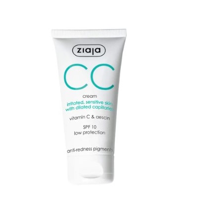 ZIAJA CC CREAM CORRECTORA para pieles irritadas y sensibles 50 ml