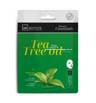 IDC SKINCARE ESSENTIALS SHEET MASK TEA TREE OIL