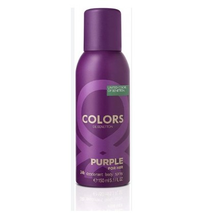 UNITED COLORS OF BENETTON PURPLE DEO SPRAY 150 ml FOR HER