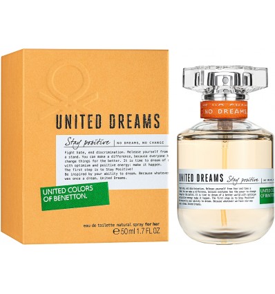 UNITED COLORS OF BENETTON STAY POSITIVE EDT 50 ml SPRAY WOMAN