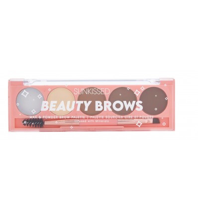 SUNKISSED BEAUTY BROWS Paleta de cejas en polvo y cera