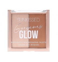 SUNKISSED GORGEOUS GLOW HIGHLIHTER AND BRONZING PALETTE 2 X 5 g SUNKISSED GORGEOUS GLOW HIGHLIHTER AND BRONZING PALETTE 2 X 5 g