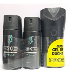 AXE APOLLO PACK 2 X DEO SPRAY 150 ml + AXE BLACK GEL 250 ml