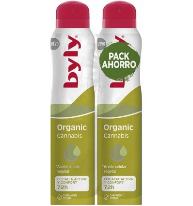 BYLY ORGANIC CANNABIS 72 h DEO SPRAY 2 X 200 ml