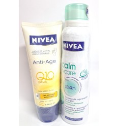 NIVEA CAML & CARE DE OSPRAY 150 ml + NIVEA ANTIAGE Q10 CREMA DE MANOS 100 ml NIVEA CAML & CARE DE OSPRAY 150 ml + NIVEA ANTIAGE Q10 CREMA DE MANOS 100 ml