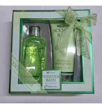 IDC SCENTED BATH GREEN TEA GEL DE DUCHA 300 ml + LOCION CORPORAL 210 ml