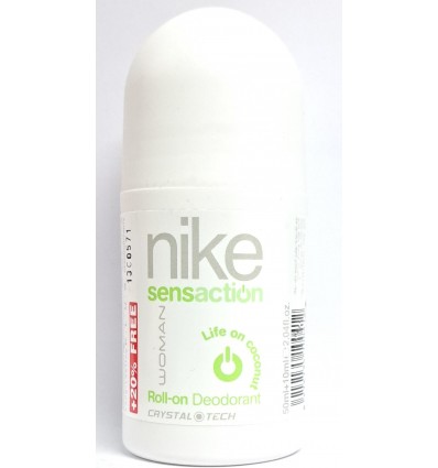 NIKE SENSACTION LIFE ON COCONUT DEO ROLLON WOMAN 50 + 10 ml