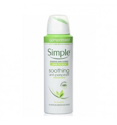 SIMPLE SOOTHING DEO SPRAY 48 H 125 ml