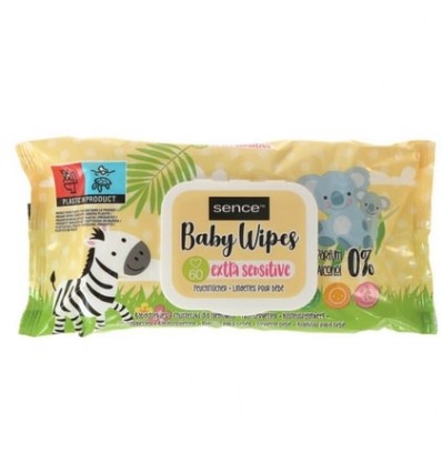 SENCE BABY WIPES TOALLITAS 60 unidades