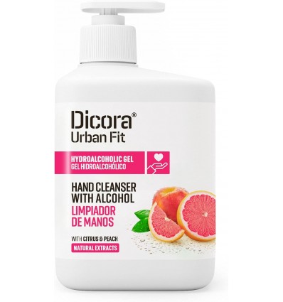 DICORA GEL HIDROALCOHÓLICO CITRUS PEACH 500 ml DOSIFICADOR