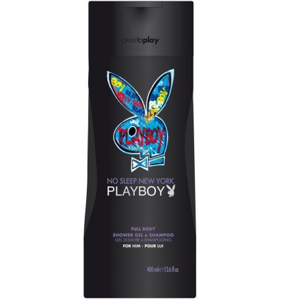 PLAYBOY NO SLEEP NEW YORK GEL & CHAMPÚ 400 ml