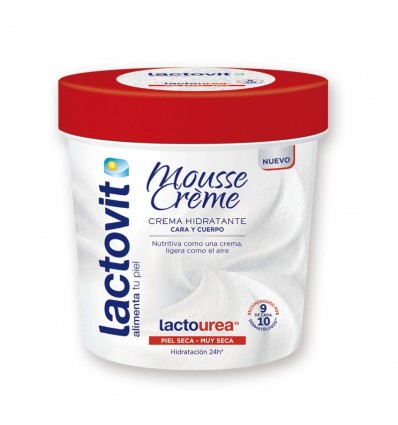 LACTOVIT LACTOUREA MOUSSE CHIDRATANTE CARA Y CUERPO 250 ml