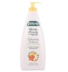 HENO DE PRAVIA GLICERINA TÉ BLANCO LOCIÓN CORPORAL REAFIRMANTE 400+100 ml