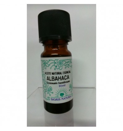ALBAHACA ACEITE NATURAL ESENCIAL 10 ml SIGRIS ( no uso alimentario )