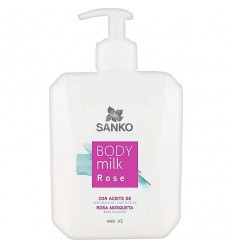 SANKO BODY MILK ROSE CON ACEITE DE ROSA MOSQUETA 400 ml