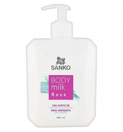 SANKO BODY MILK ROSE CON ACEITE DE ROSA MSOQUETA 400 ml