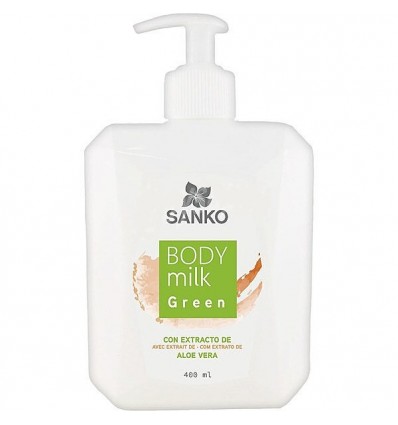 SANKO BODY MILK GREEN CON EXTRACTO DE ALOE VERA 400 ml