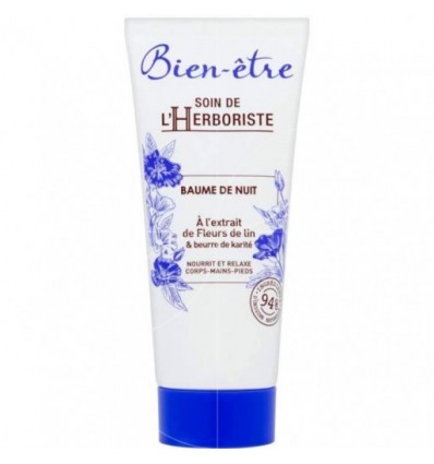 BIEN-ETRE BAUME DE NUIT A L EXTRAIT DE FLEURS DE LIN 100 ml