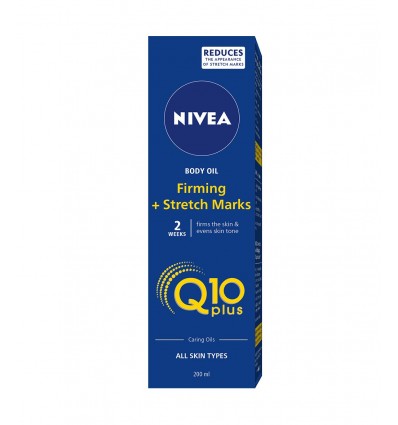 NIVEA Q 10 PLUS ACEITE CORPRAL REAFIRMANTE + ANTIESTRÍAS 200 ml