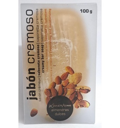 LA CASA DE LOS AROMAS JABÓN CREMOSO ALMENDRAS DULCES 100 g