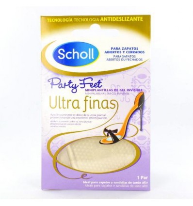 DR DCHOLL PARTY FEET PLANTILLAS DE GEL INVISIBLE ULTRA FINAS 1 par