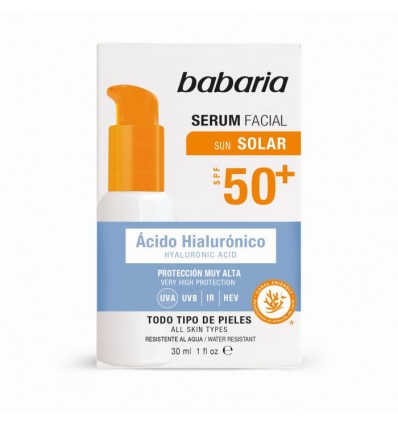 BABARIA ACIDO HIALURÓNICO SÉRUM SUN SOLAR SPF 50 30 ml