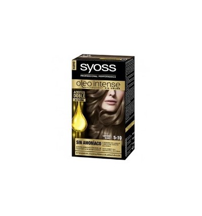 SYOSS OLEO INTENSE TINTE PERMANENTE SIN AMONIACO 5 - 10 CASTAÑO CLARO