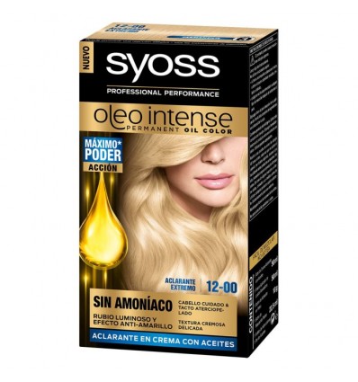 SYOSS OLEO INTENSE TINTE PERMANENTE SIN AMONIACO 12 - 00