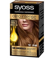 SYOSS OLEO INTENSE TINTE PERMANENTE SIN AMONIACO 8 - 60 RUBIO MIEL