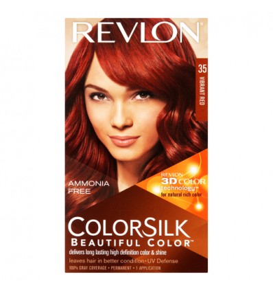 REVLON COLORSILK TINTE SIN AMONIACO 35 ROJO VIBRANTE