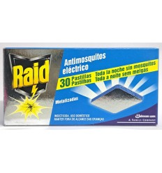 RAID ANTIMOSQUITOS ELÉCTRICO 30 PASTILLAS RECAMBIO