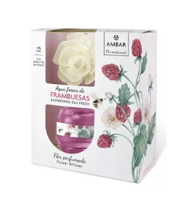 AMBAR AGUA FRESCA DE FRAMBUESAS FLOR PERFUMADA 60 ml