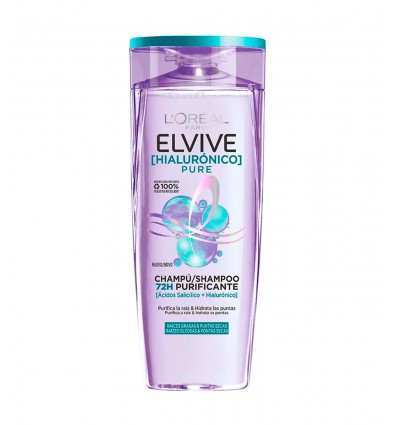 ELVIVE HIALURÓNICO PURE CHAMPÚ 72 H PURIFICANTE 380 ml